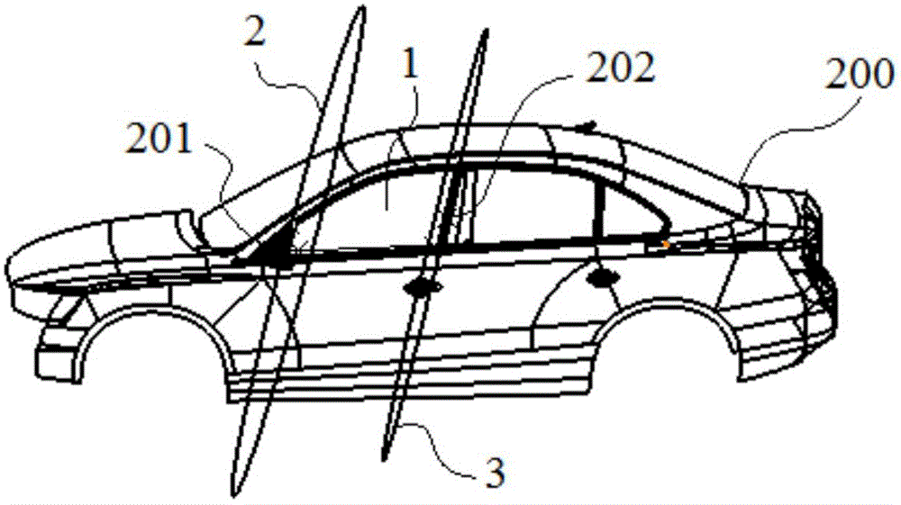 Design method of vehicle door glass
