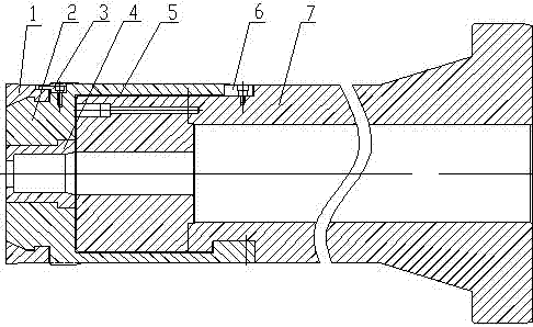 Mould fixing structure for backward extrusion and backward extrusion method