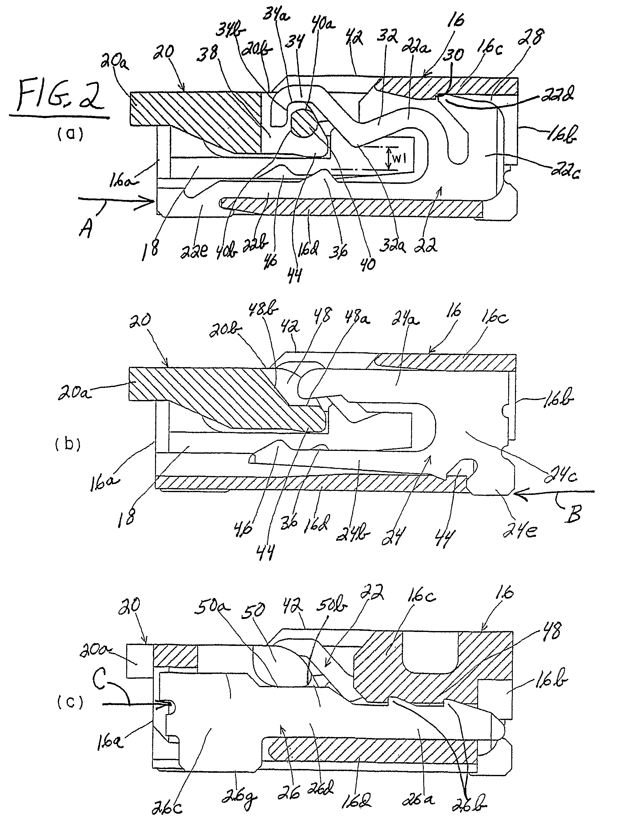Flat circuit connector with pivoted actuator