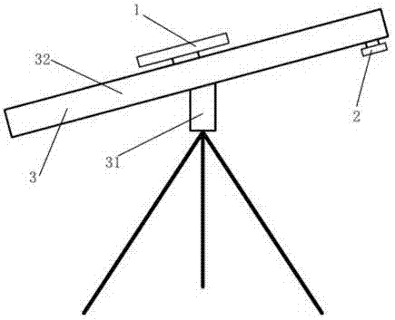 Aiming system of apparatus for removing object hanging on power transmission line through laser