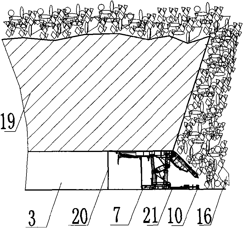 Method of mining coal from heavy pitch thick coal seam