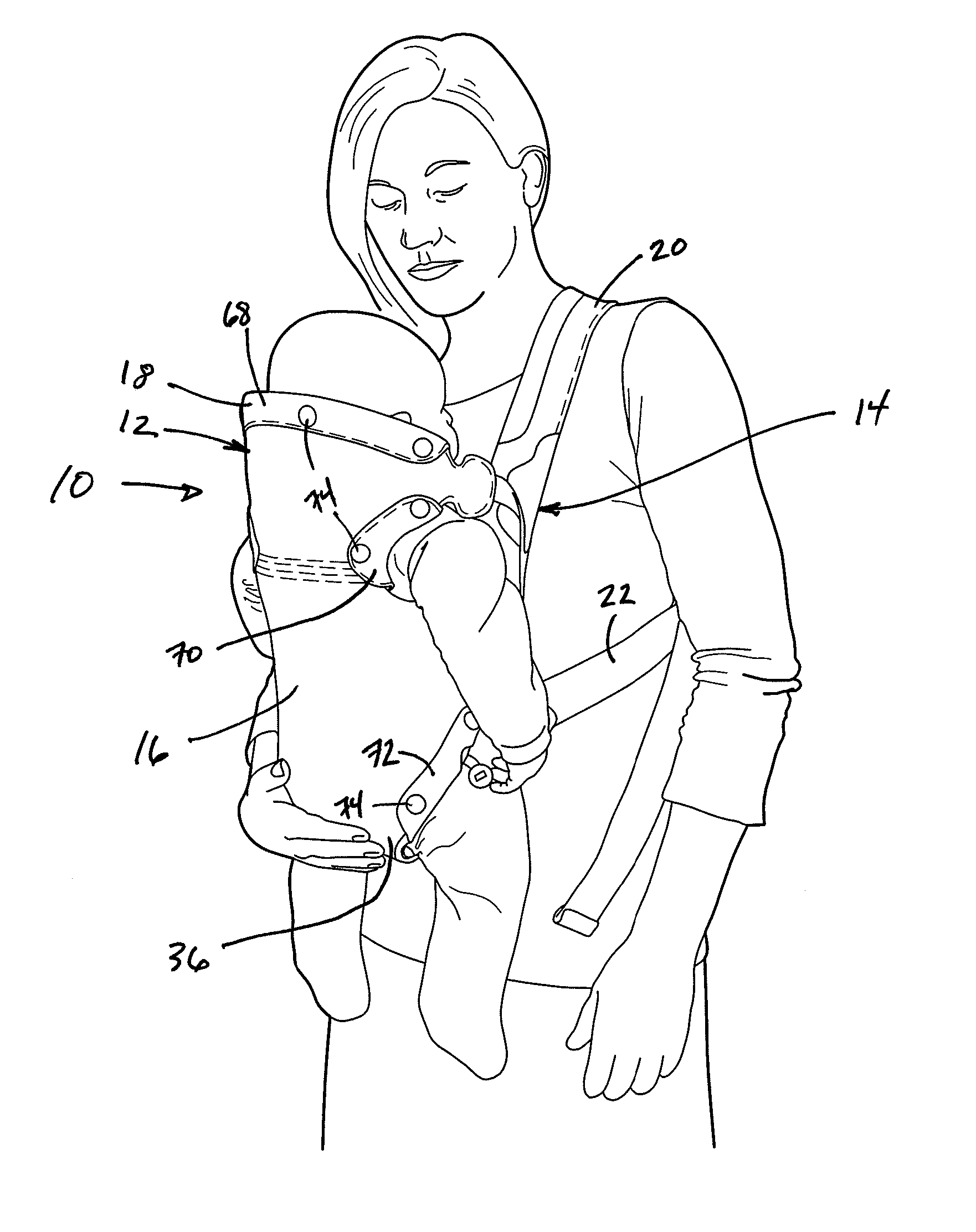 Child carrier with removable liner