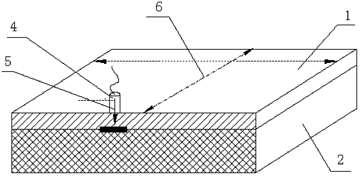 Method for ultrasonic detection of bonding quality of thin-walled metal and non-metal material