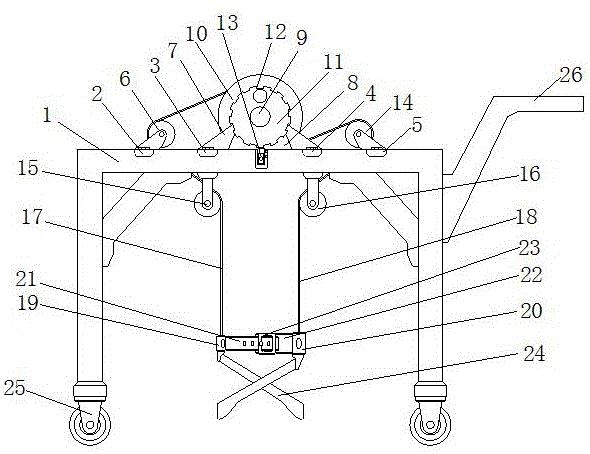 Cleaning agent transferring and carrying rack