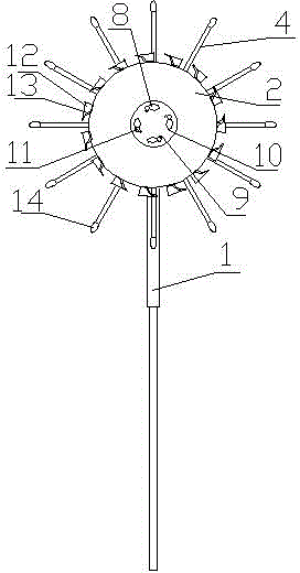 Branch and leaf clipping device
