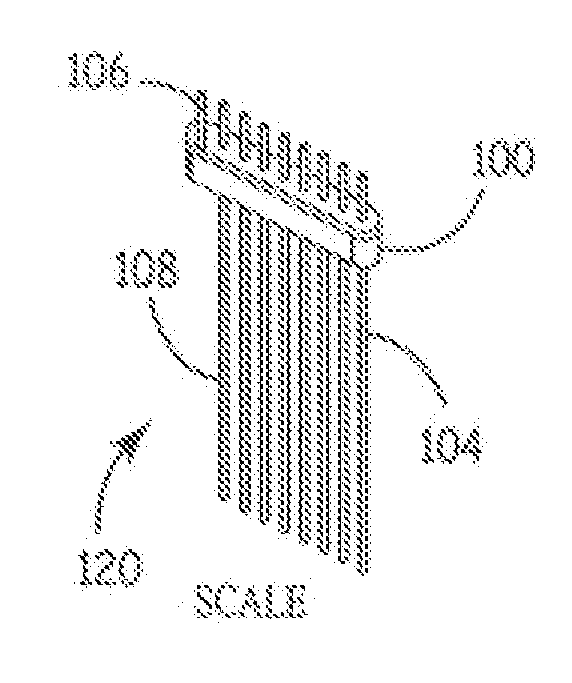 Multi-polar feedthrough array for analog communication with implantable medical device circuitry