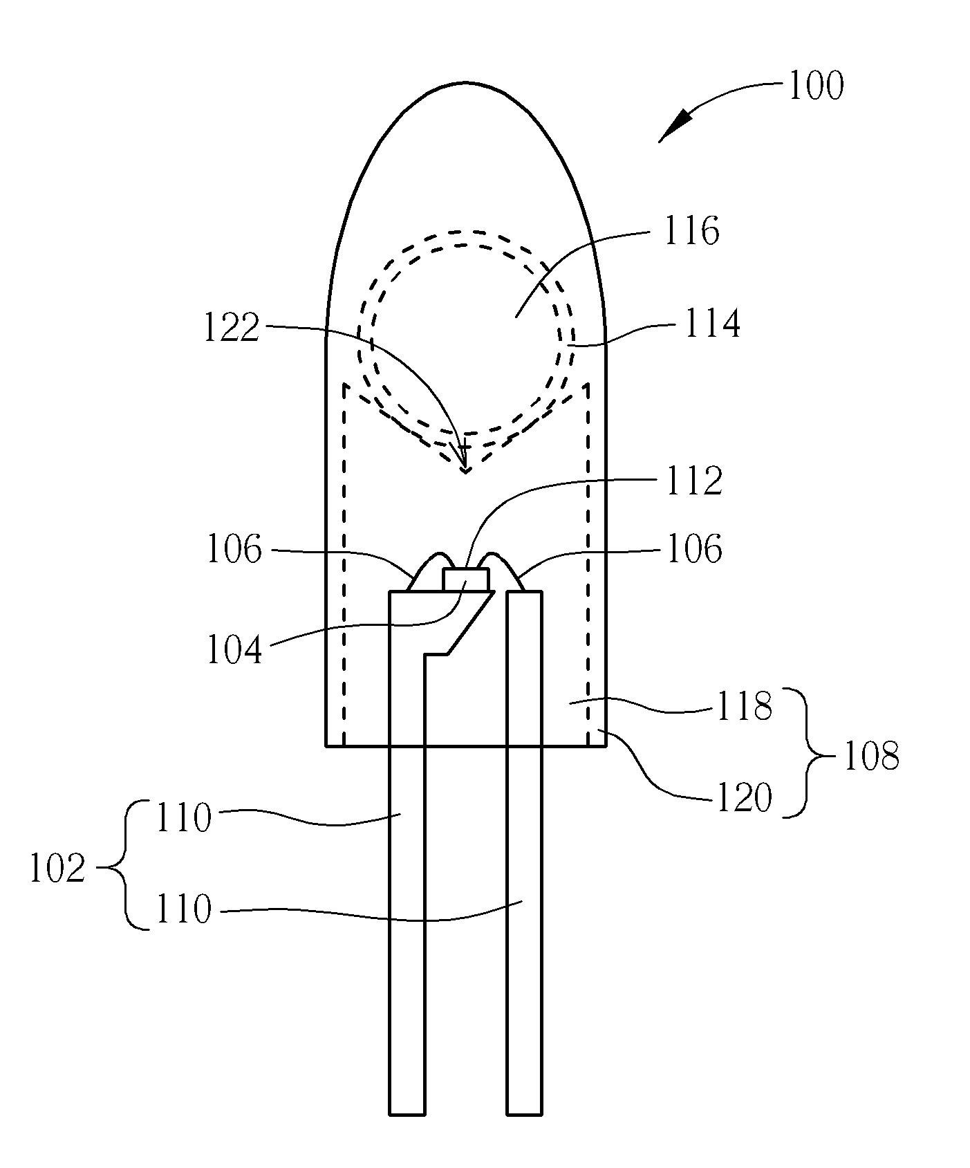 Light-emitting device package structure and manufacturing method thereof