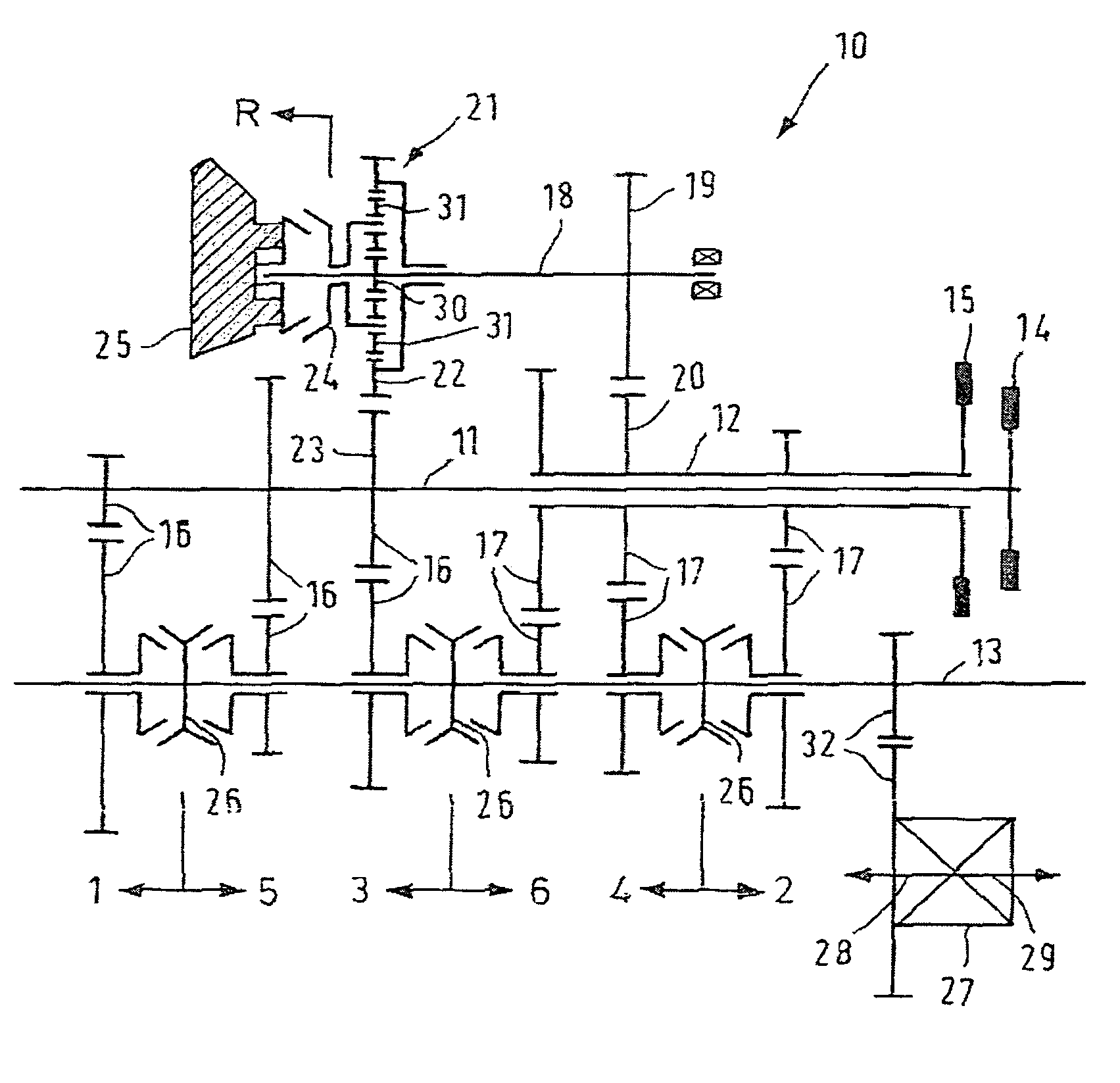 Automated gear transmission