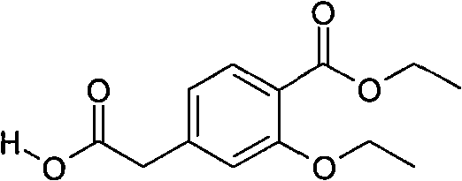 Compounding method for 3- ethyoxyl-4-ethoxycarbonyl phenylacetic acid