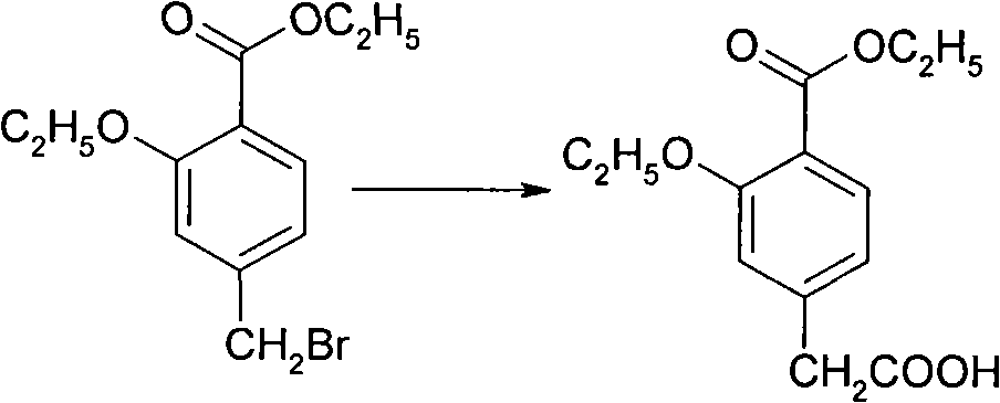 Compounding method for 3- ethyoxyl-4-ethoxycarbonyl phenylacetic acid