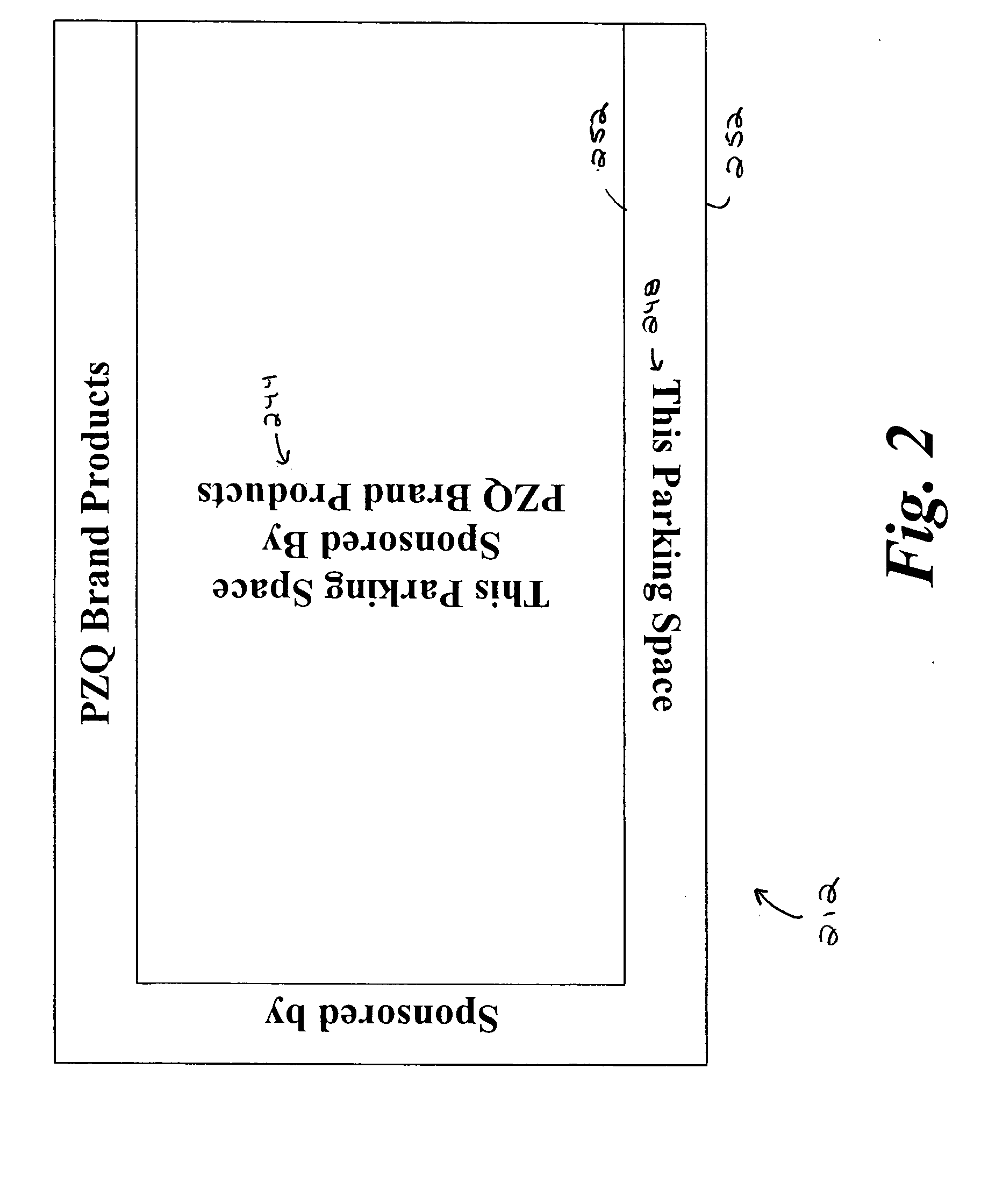 Method and apparatus for parking space advertising