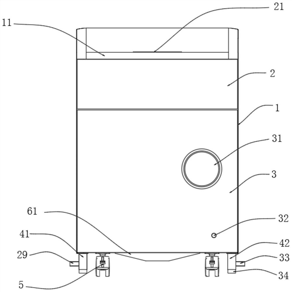 Down feather disinfection and static electricity removal integrated device