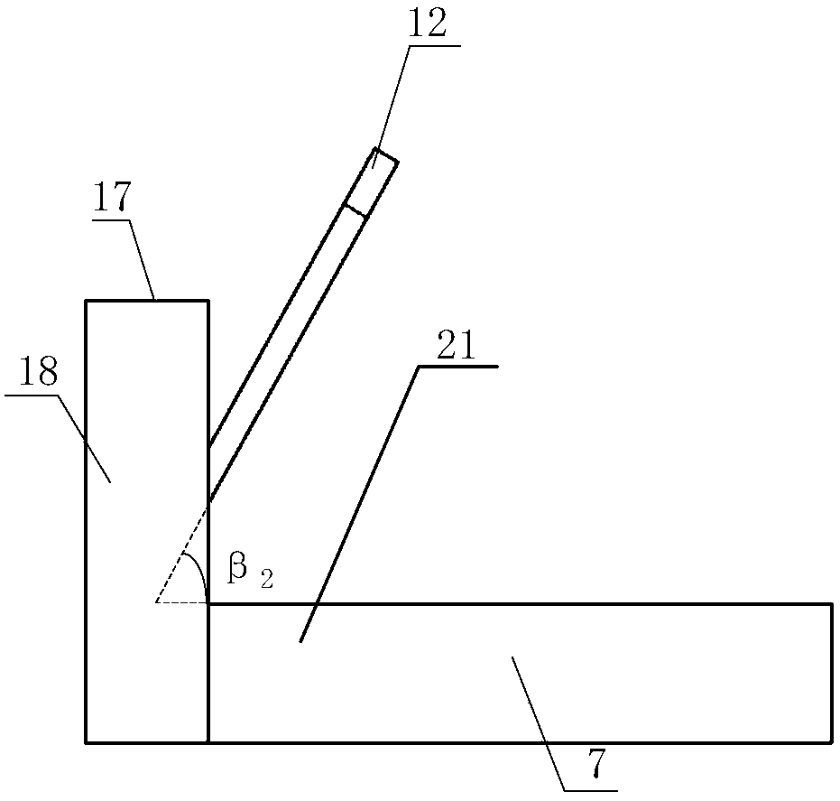 Clamp for measuring linearity of dovetail-shaped tenon of aeroengine blade