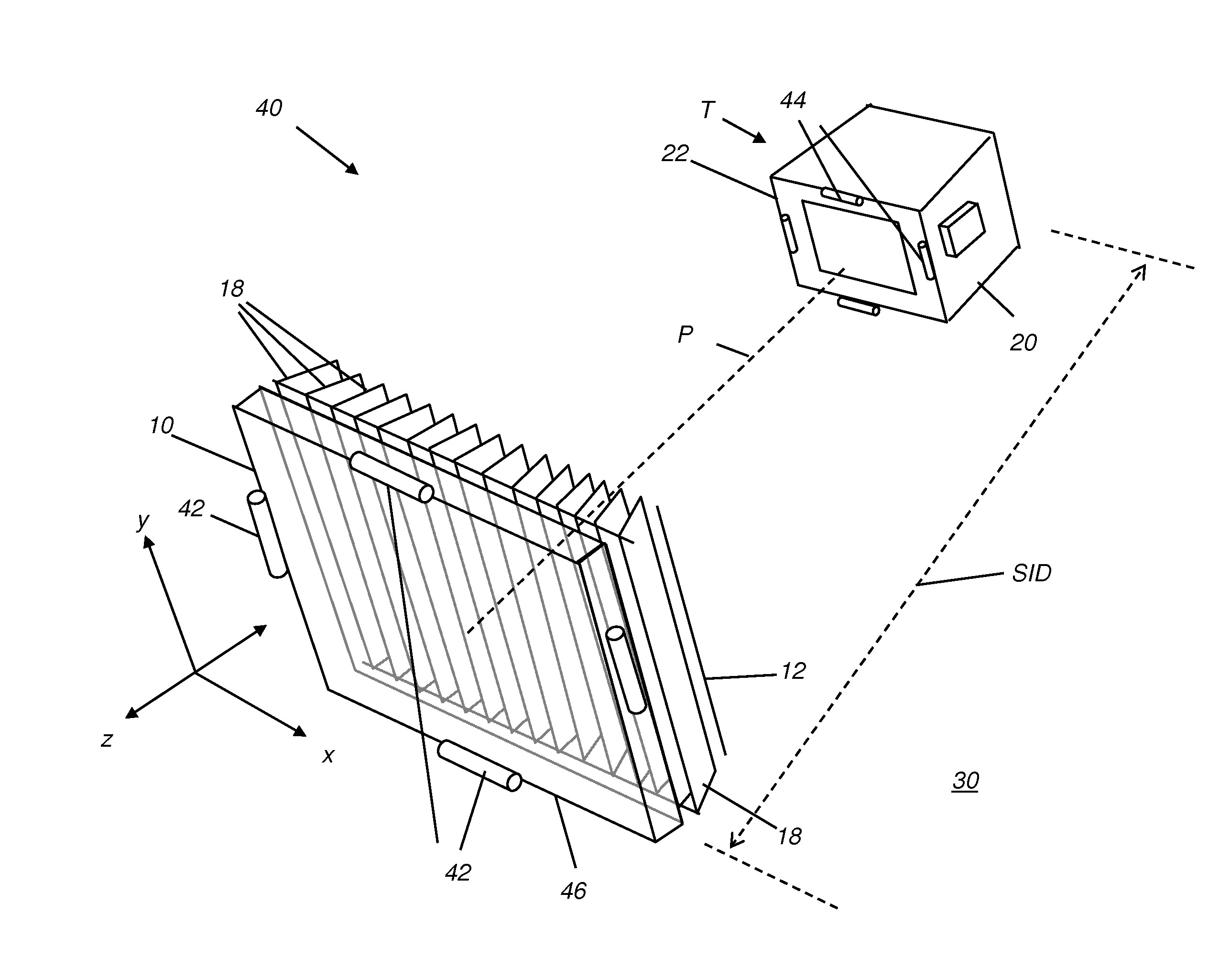 Alignment apparatus for x-ray imaging system