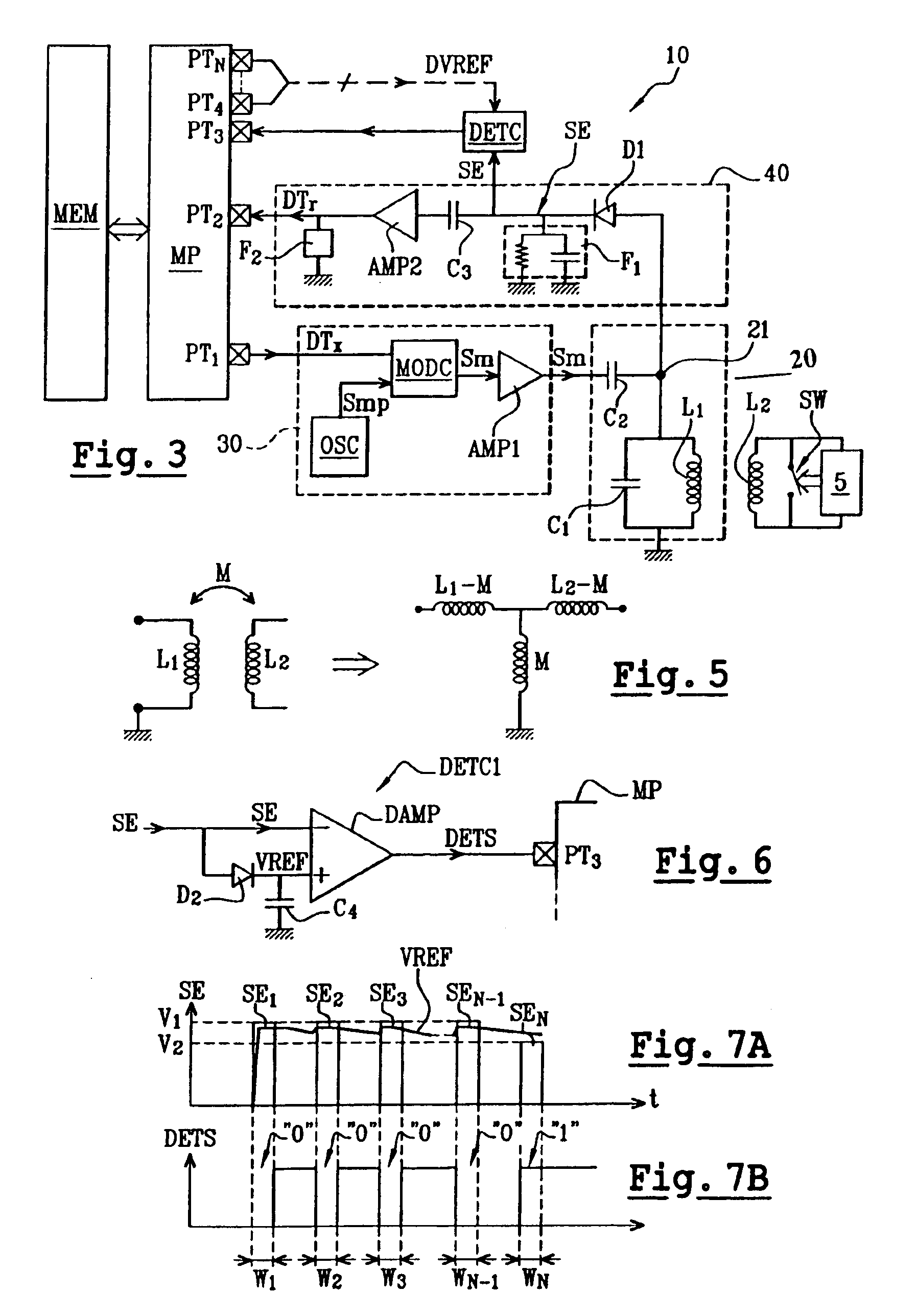 Non-contact integrated circuit reader comprising a low power consumption active standby mode