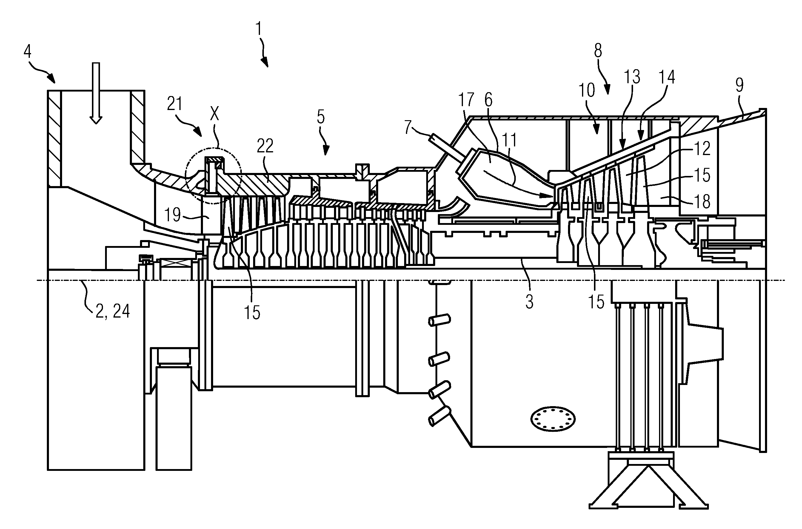 Drive device for pivoting adjustable blades of a turbomachine