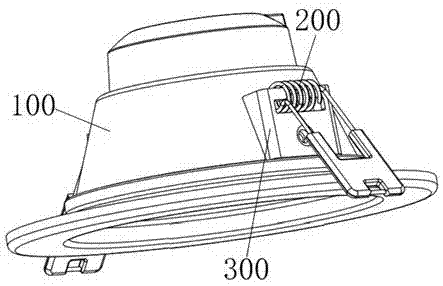 Automatic feeding mechanism for down lamp lug buckle