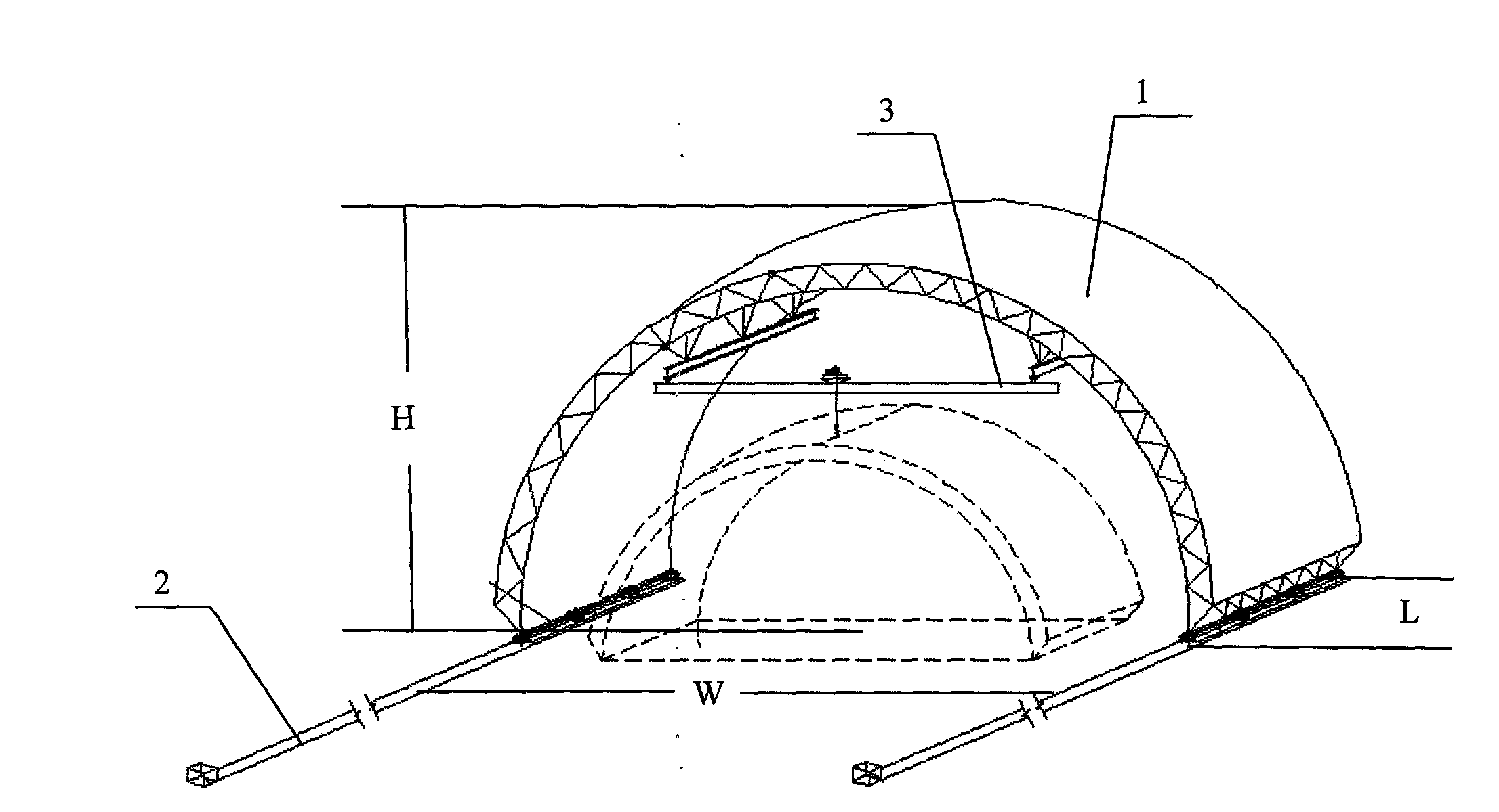 Construction shield and construction method