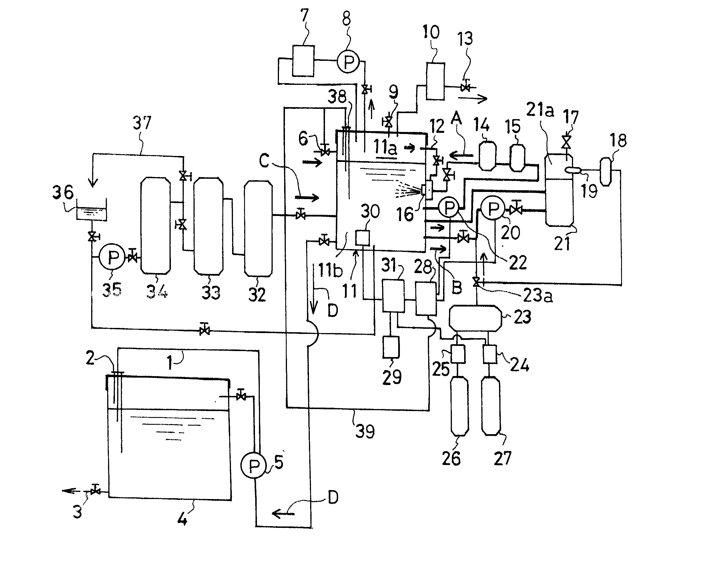 Method for automatically controlling the level of dissolved oxygen in water based on a pressure tank system equipped with sterilizer