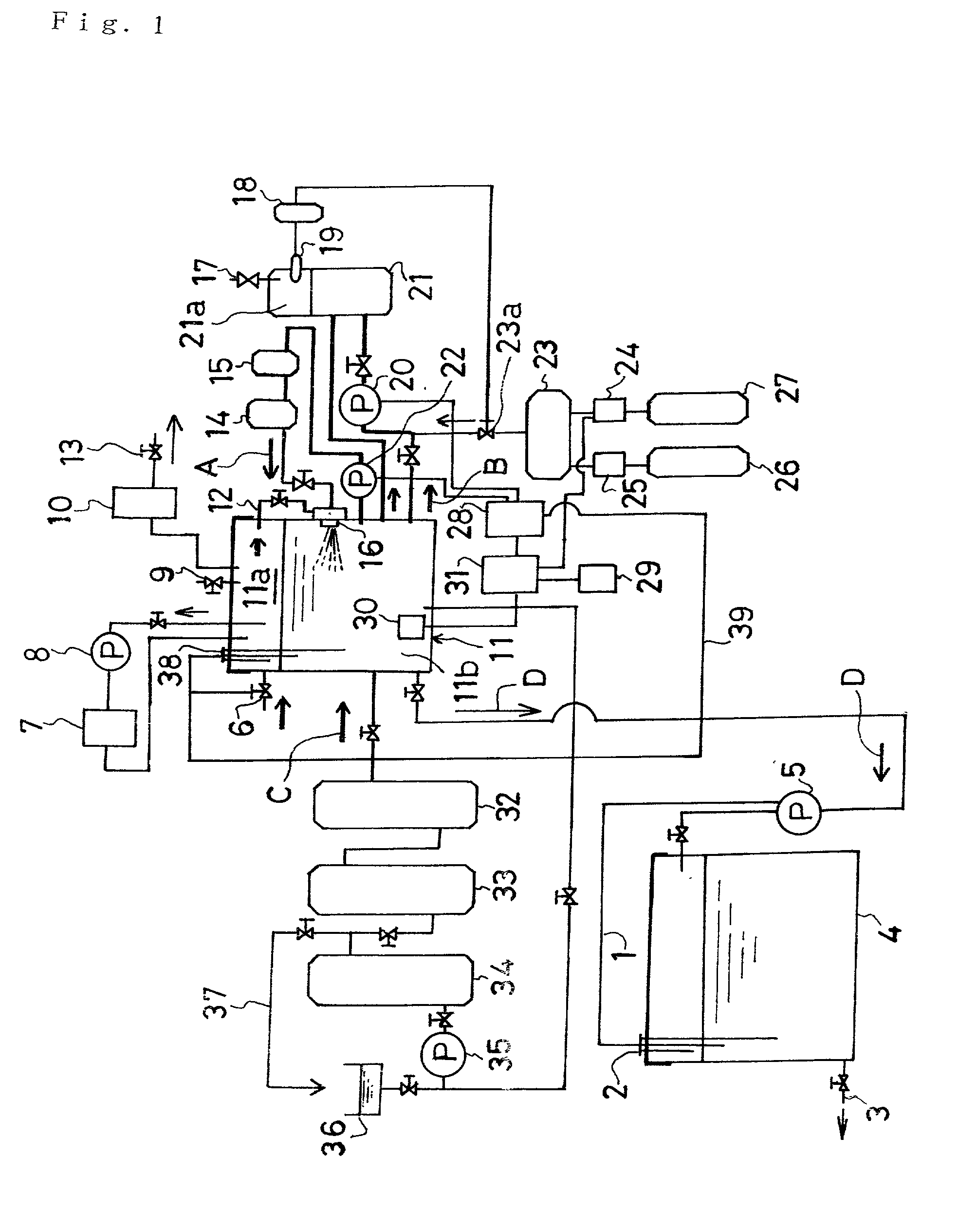 Method for automatically controlling the level of dissolved oxygen in water based on a pressure tank system equipped with sterilizer