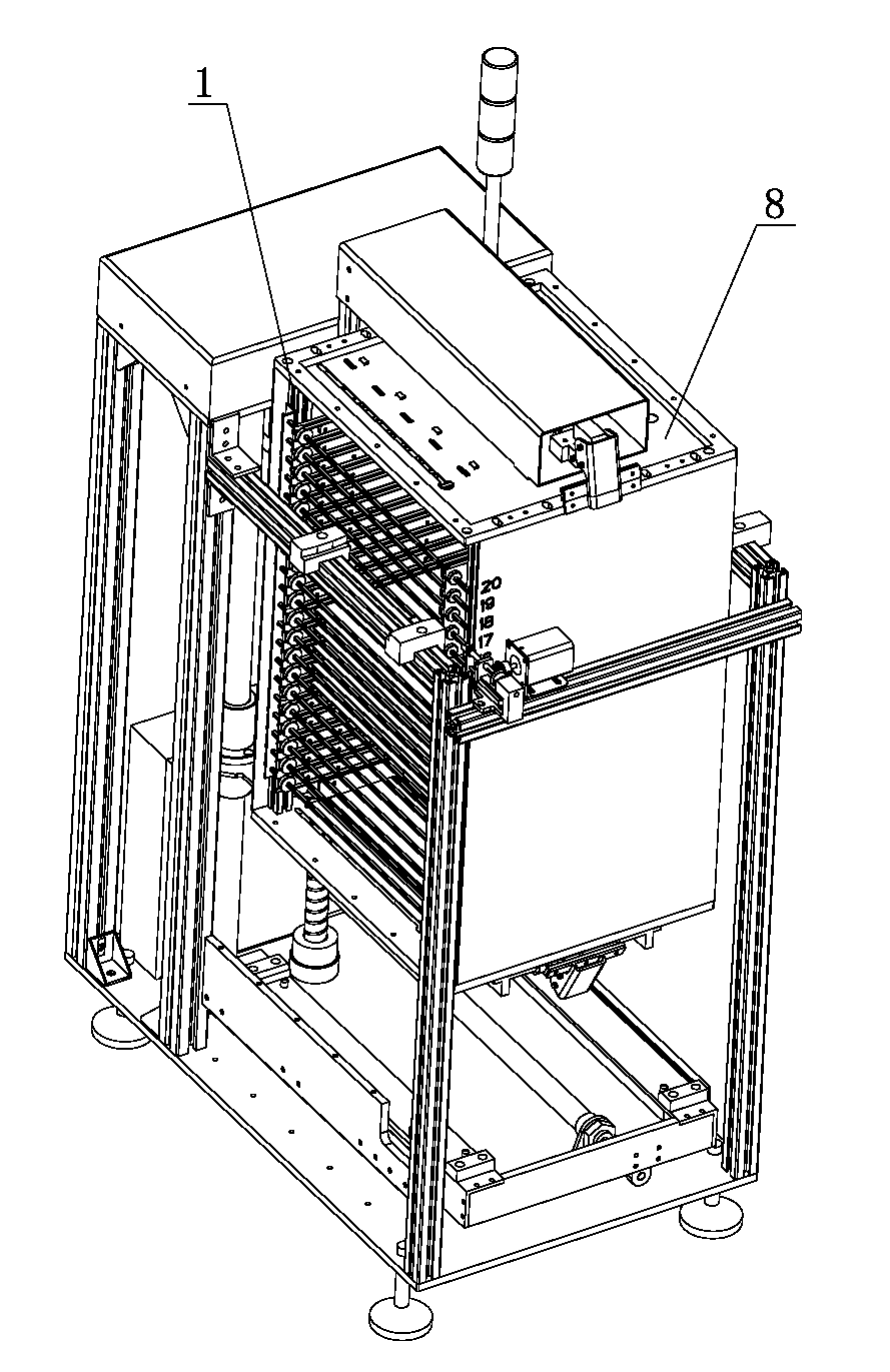 PCB transferring box used for board transition mechanism