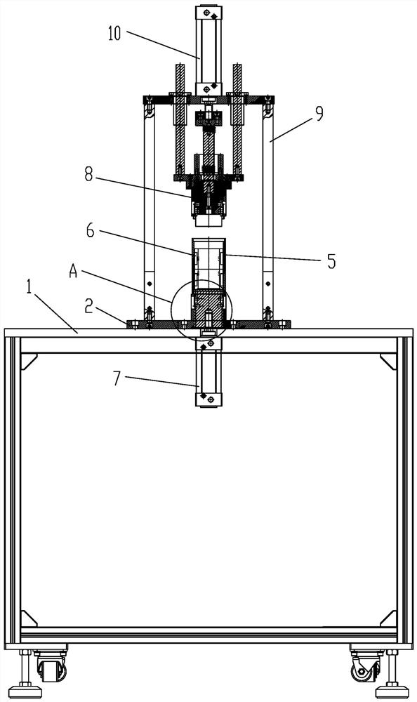 Double-layer spring clamp device installed in motor shell