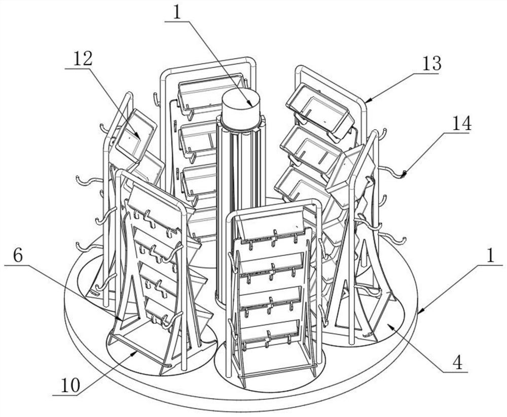 Supporting frame structure for rice breeding and using method