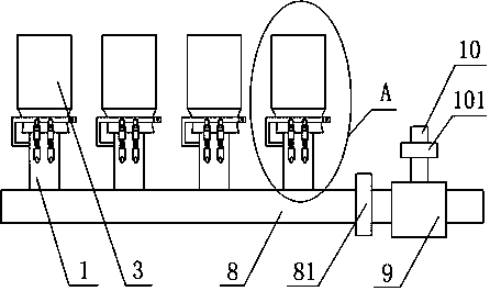 Handling system based on protective reagent bottles