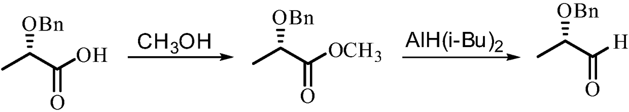 Method for synthesizing (S)-2-benzyloxy-1-propanal