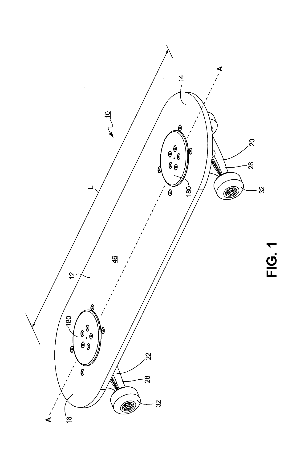 Roller board with one or more user-maneuverable trucks and north-seeking return mechanism