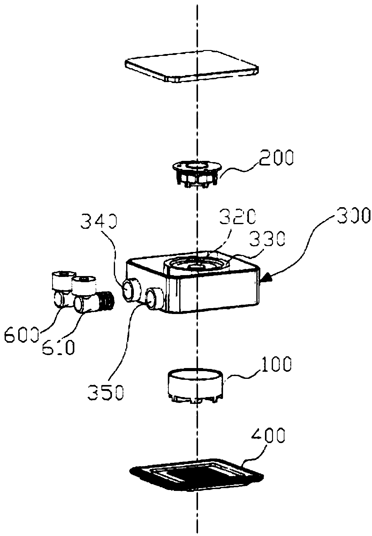 Electronic part cooling device having gas/liquid pump
