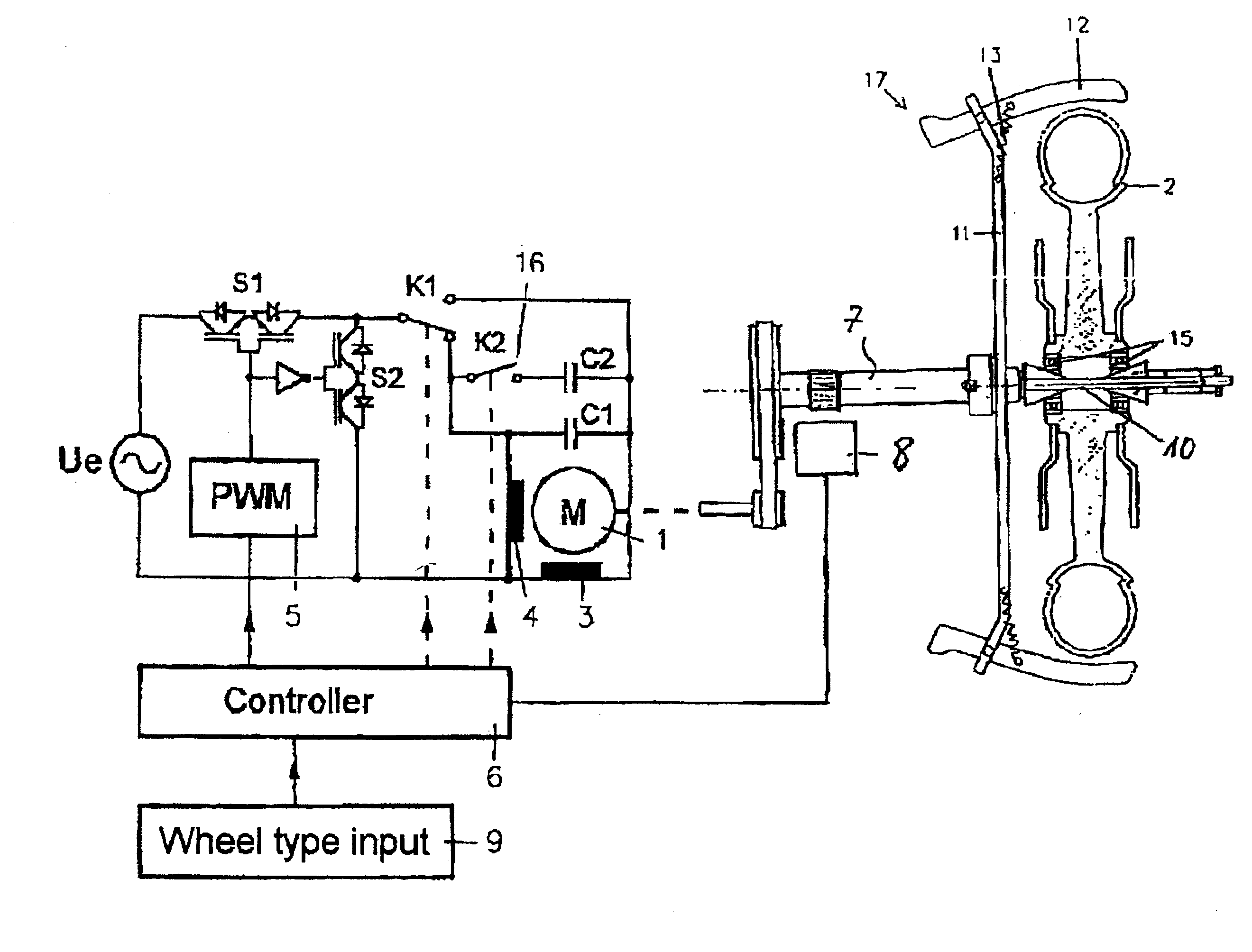Method and apparatus for balancing a motor vehicle wheel