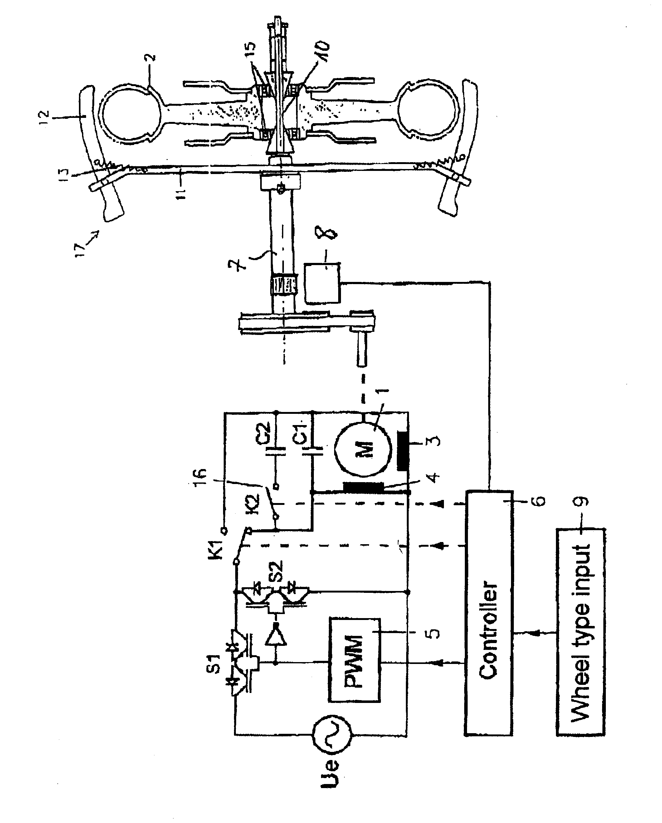 Method and apparatus for balancing a motor vehicle wheel