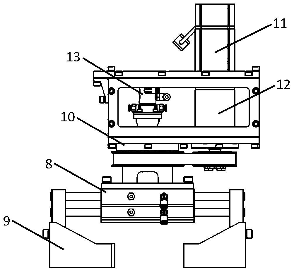 Rotary body surface robot grinding device and method