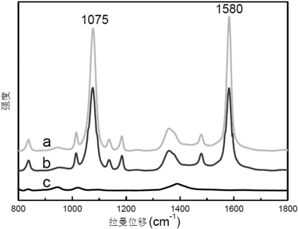 Preparation method of high polymer based metal nano particle composite SERS substrate material