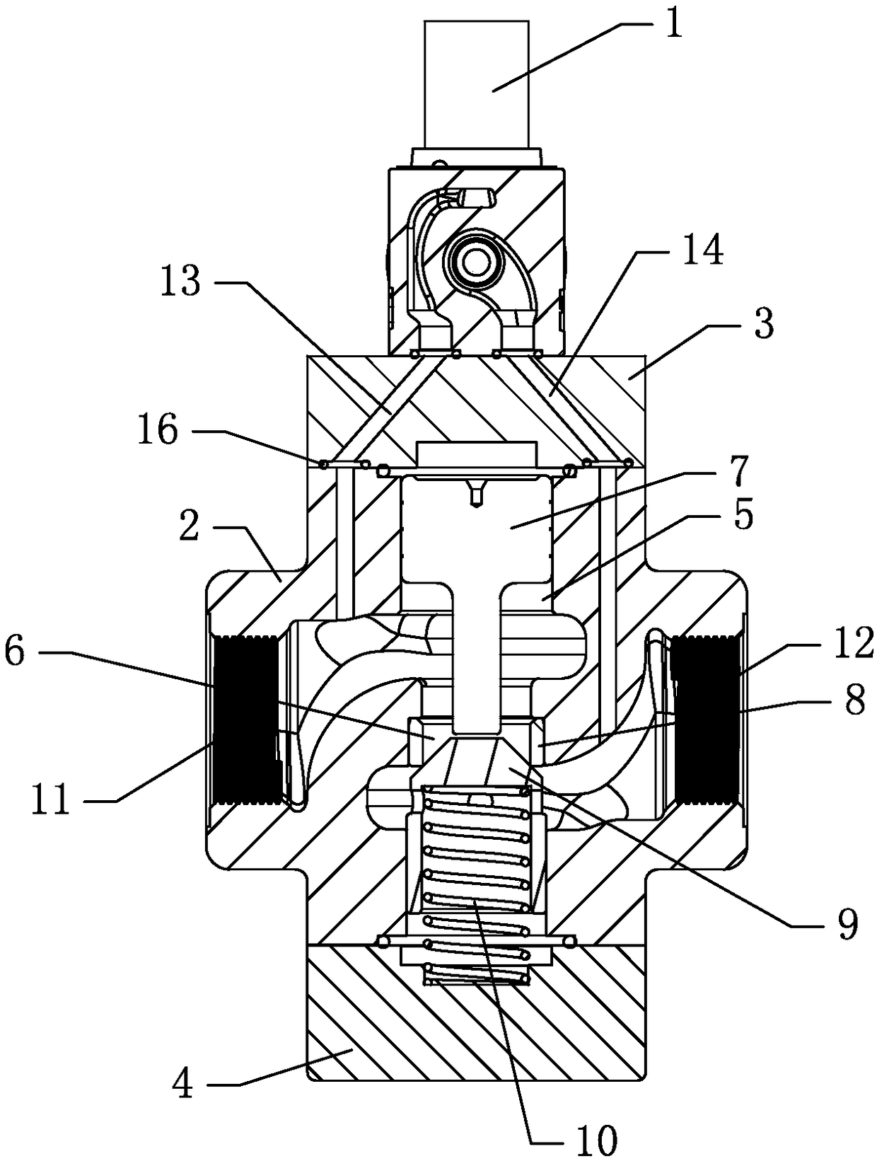 An electromagnetic hydraulic control check valve