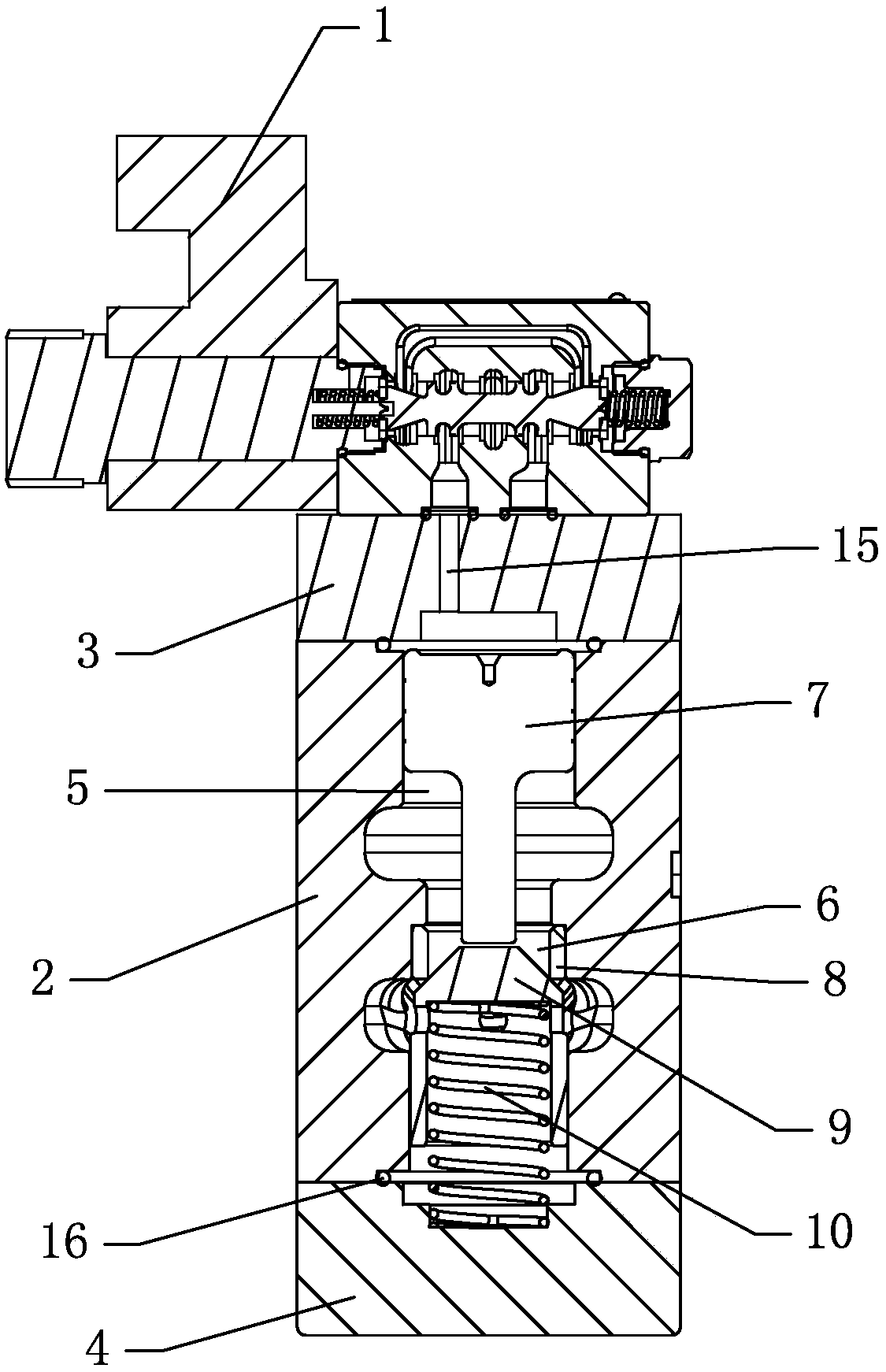 An electromagnetic hydraulic control check valve