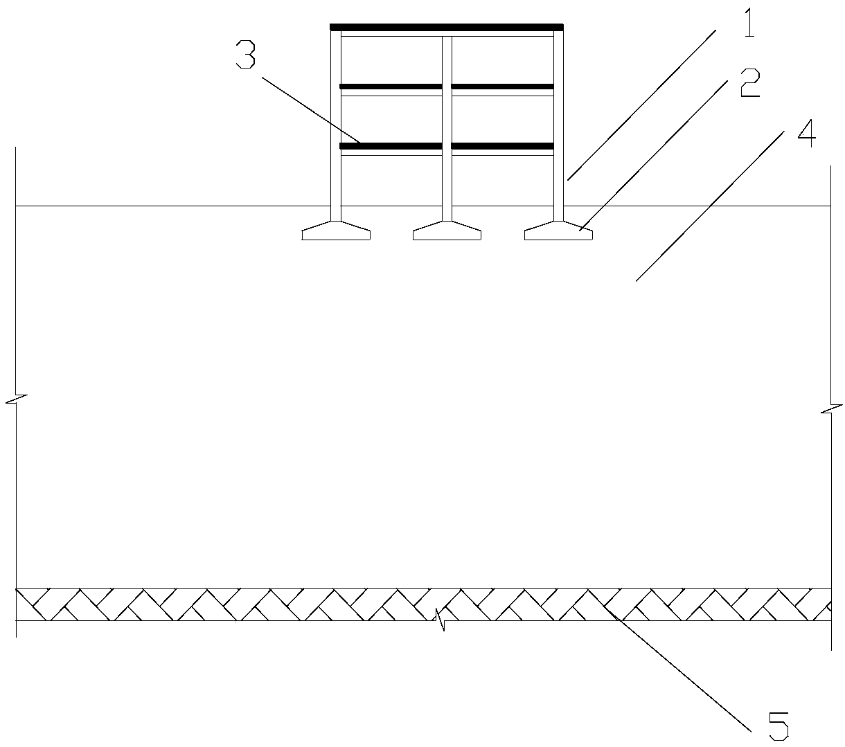 A method and building suitable for underground layer addition of frame structure buildings