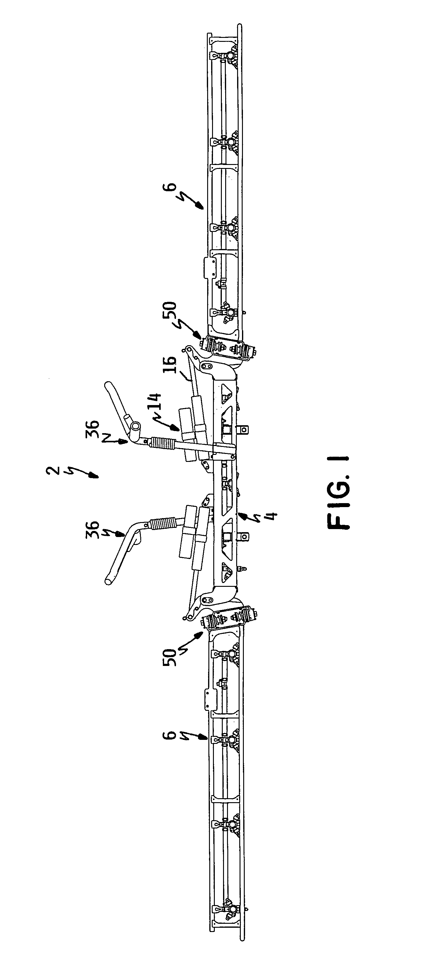 Sprayer with pivotal wing booms having forward and reverse breakaway and folded X-shaped transport position