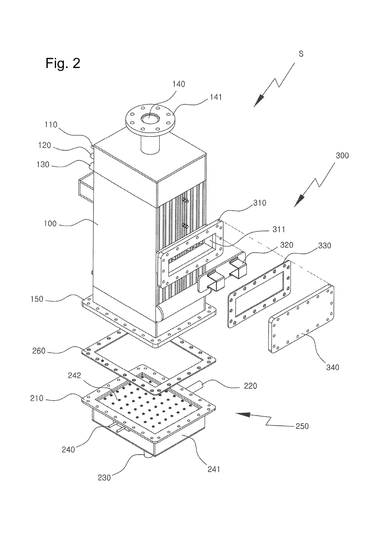 Multi-channel upright reformer for fuel cell merged with heater