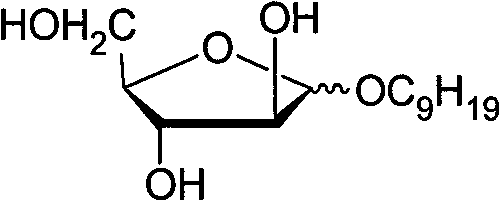Preparation method of alkyl arabinoside