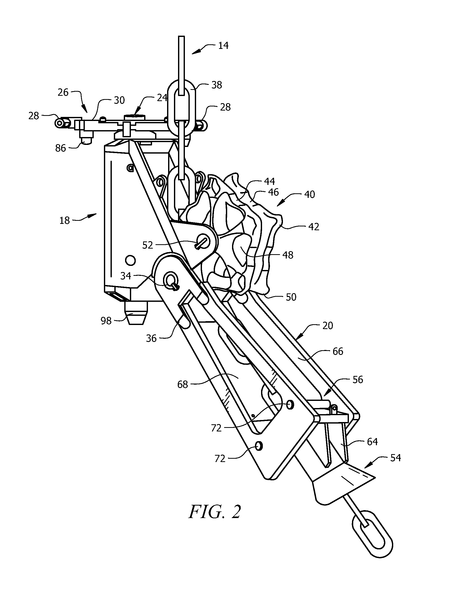 Fairlead latch device