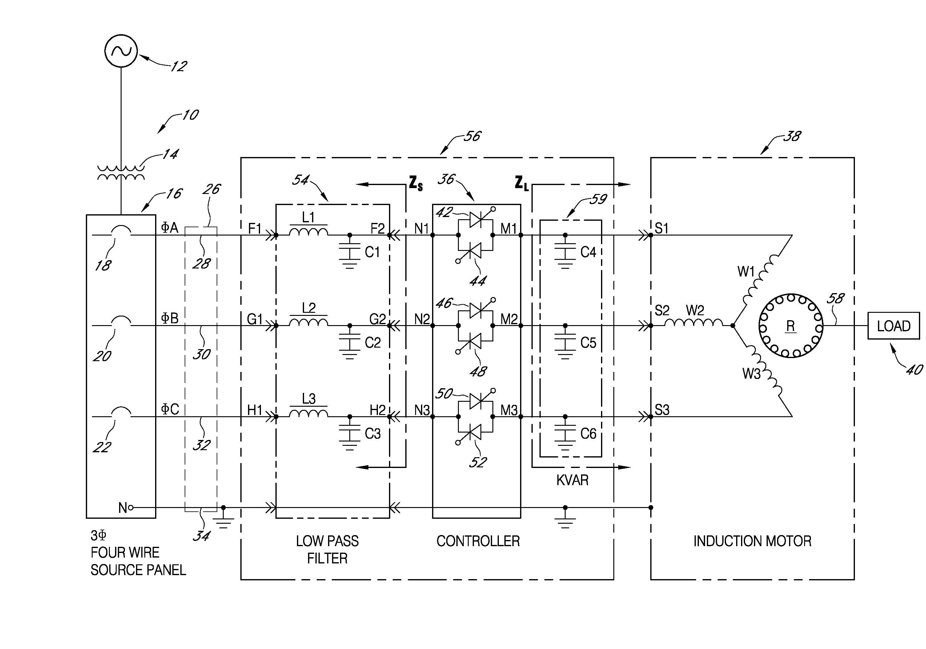 Mitigation of Harmonic Currents and Conservation of Power in Non-Linear Load Systems