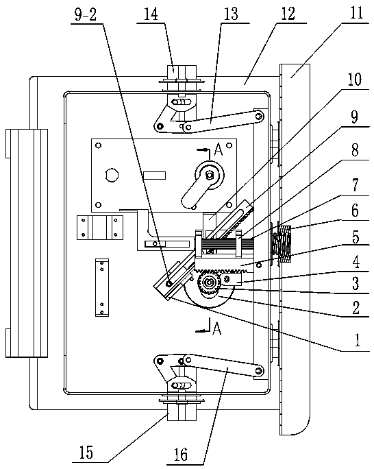 Mechanical spiral door bolt mechanism for safe box and cabinet