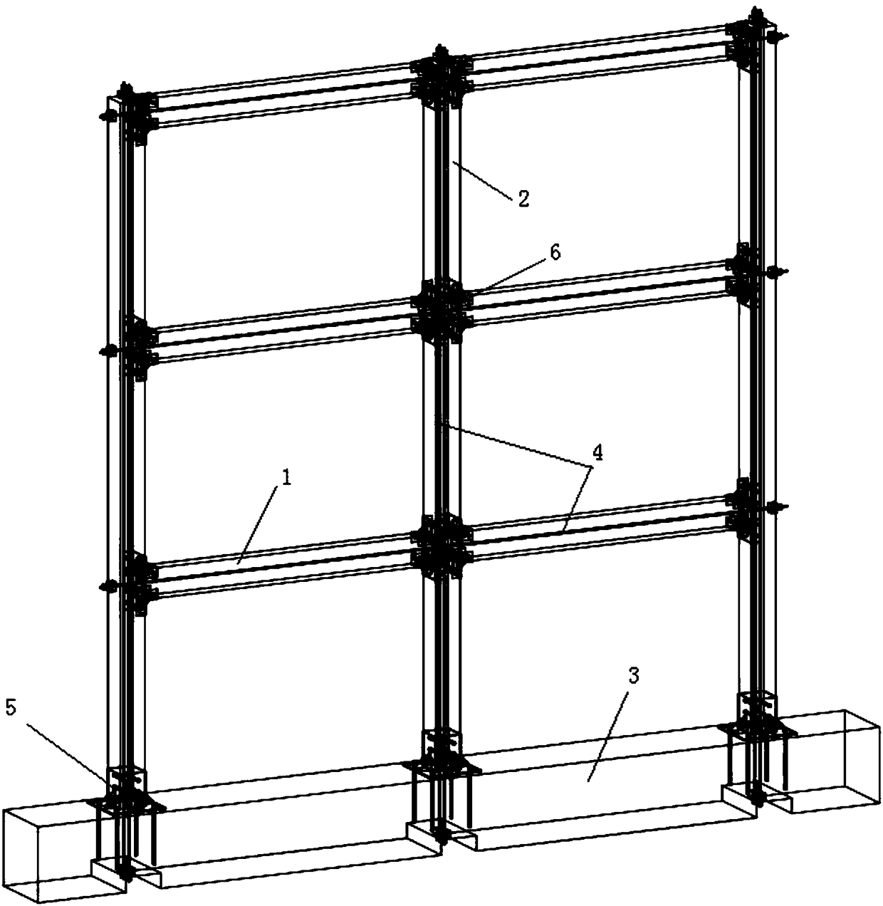 Self-resetting prestressed laminated wood frame structure