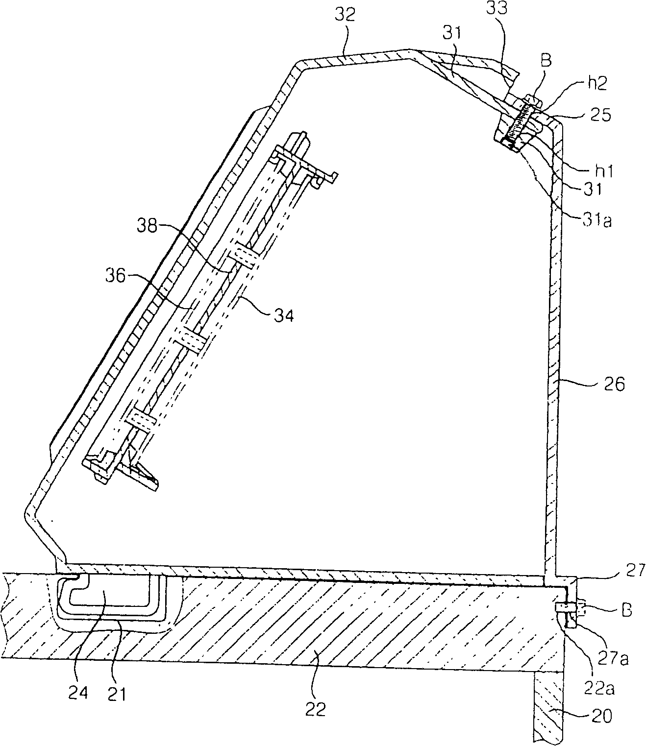 Control panel device for drum washing machine