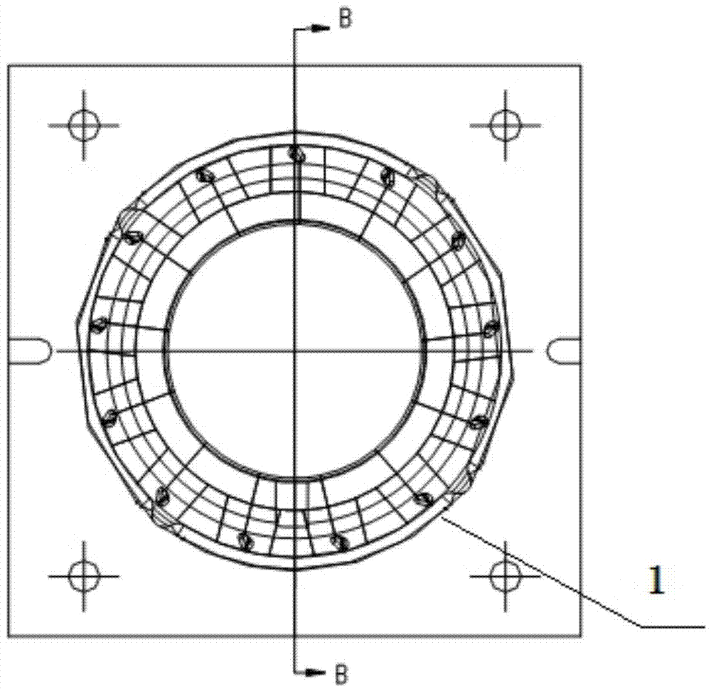 Method for assembling loose piece groups of annular mold