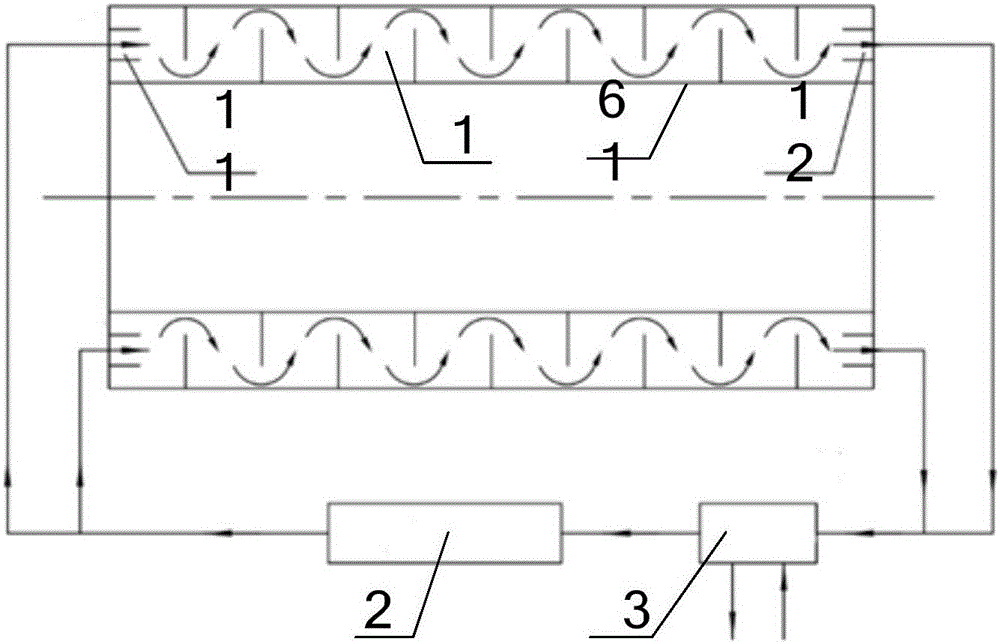 Tower tube drying device and drying method for tower tube surface coating