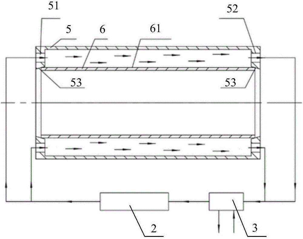 Tower tube drying device and drying method for tower tube surface coating