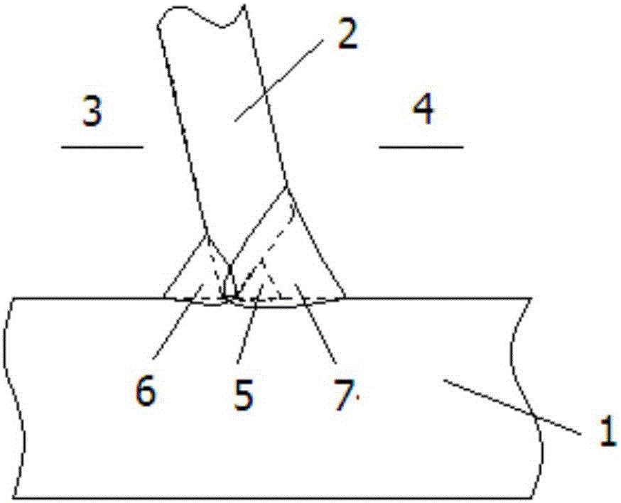 Two-sided welding method for U-shaped ribbed slab unit welding seam
